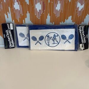Pair of Vintage Tennis Themed Director Chair Replacement Cover